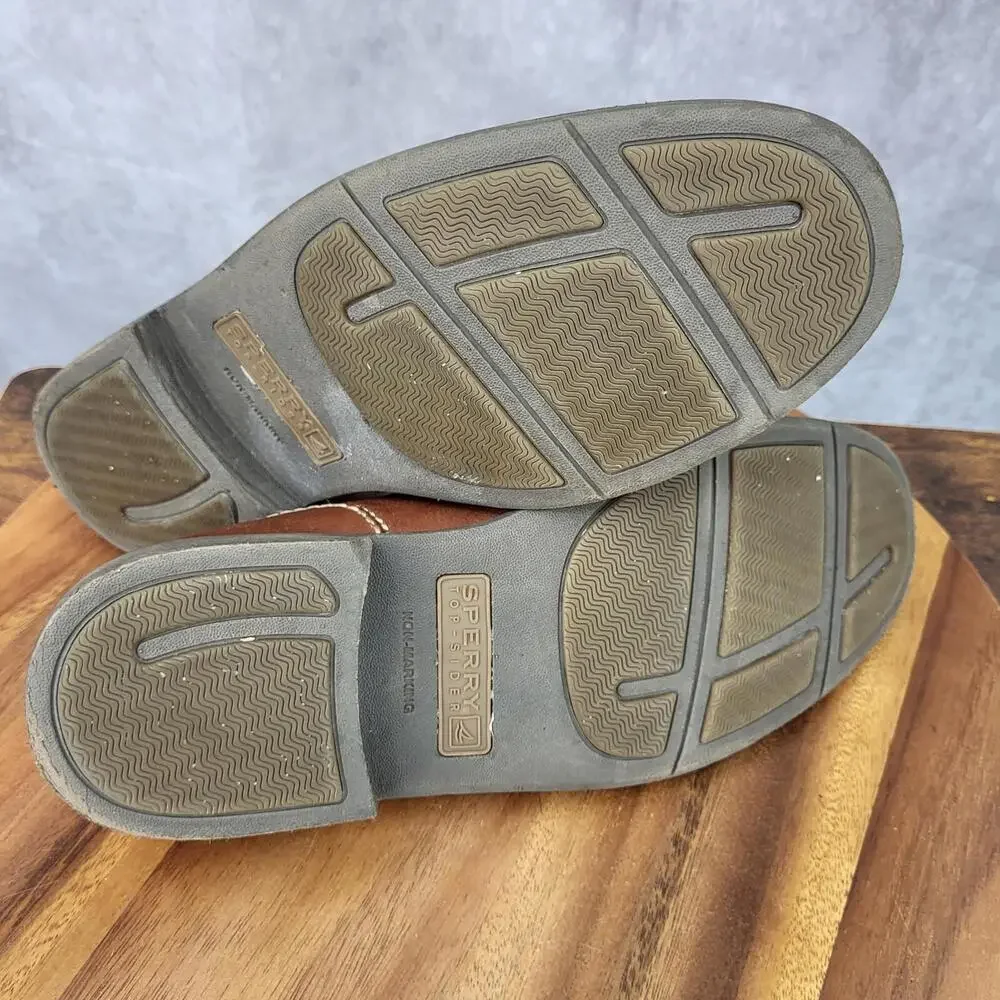 Sperry Top Sider Penny Loafers‎ Mens 9.5 M Brown Leather Slip On Shoes